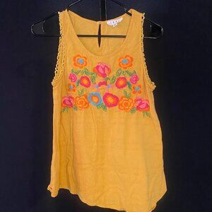 THML Sleeveless Embroidered Blouse